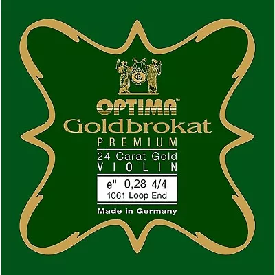 Optima Goldbrokat 24K Gold Pltd Violin E String 4/4 Size Heavy 28 Guage Loop End • $8.99