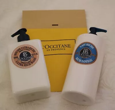 L’Occitane Shea Hands And Body Ultra Rich Wash & Body Lotion Both 500ml - New • £40