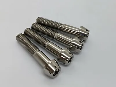 ZX6R Drilled Titanium Front Axle Pinch Bolts 99-02 Taper Allen Heads Ti Front • £20.43