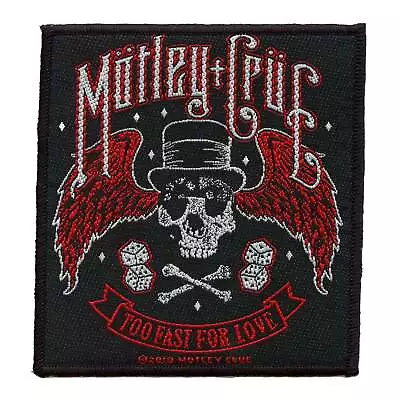 Motley Crue Too Fast For Love Patch Los Angeles California Woven Iron On • $10.95