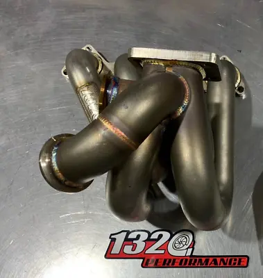 1320 Performance B Series Top Mount T3 Dual 44mm WG Turbo Manifold Only BLEMISH • $365