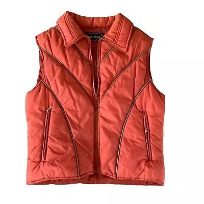 Vintage 70s 80s Retro Marty Mcfly Puffer Vest Coat Jacket Ski Snow Surf M • $78.99