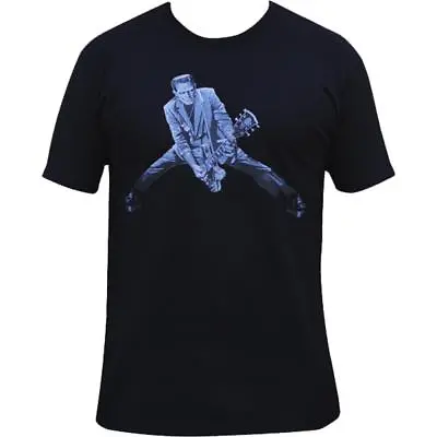 Rock N Roll Monster Frankenstein Guitar Black T-shirt Mike Bell Lowbrow Art Tee • $24.75