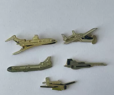 Vintage 6 Military Lapel Hat Pins - TBF Avenger Boeing 727 More - (LOT 10)  • $9.50