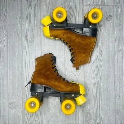 Vintage Inline Roller Derby Skates Suede Outside Size 6 With Guards Sports • $150