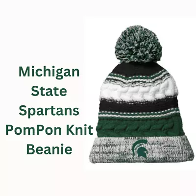 Michigan State Spartans PomPon Knit Beanie Hat • $17