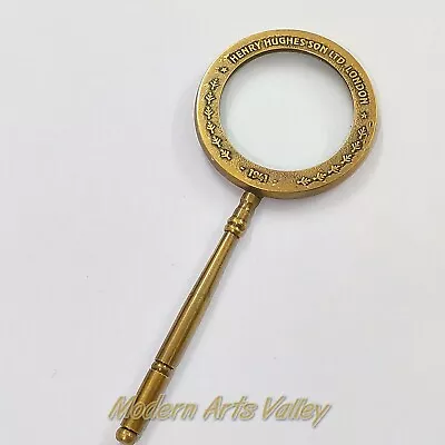 Antique Style Brass Magnifying Glass Vintage Collectible Gift • $33