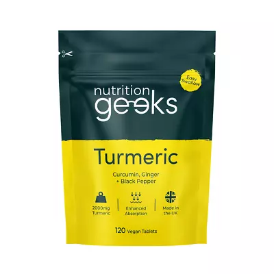 £6.99 • Buy Turmeric Tablets 3200mg + Ginger + Black Pepper | 120 Tablets - UK Supplement