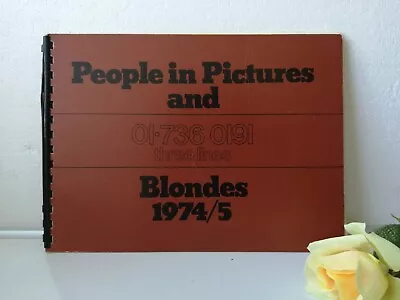 Vintage English  Model Agency Book.1974/5 People In Pictures And Blondes. • $299