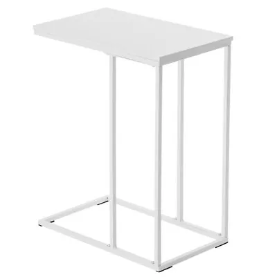 48*28*58cm C Type Single Layer MDF Iron Rectangle White Triamine Side Table Whit • $38.63