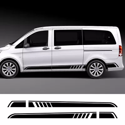 Car Long Side Stripe Sticker Kit For Mercedes Benz Vito Viano V Class W447 V260 • $46.99