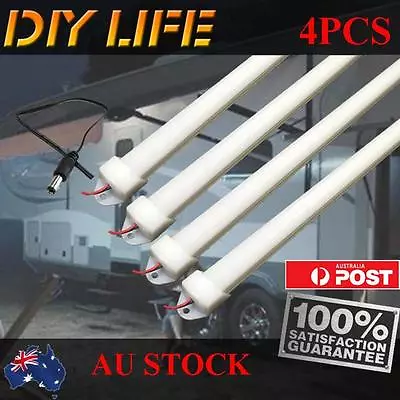 4X12V 50CM LED Strip Lights BAR Caravan 4WD Camping Fishing BOAT Awning Tent Car • $21.99