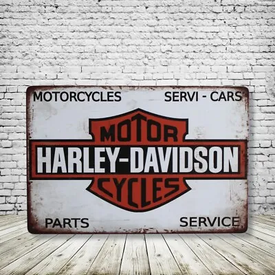 Harley Davidson Motorcycle Vintage Style Tin Bar Sign Man Cave Collectible New • $9.99