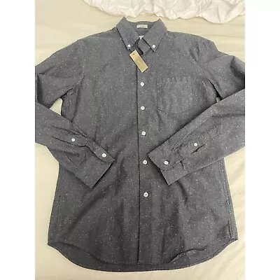 J Crew Men's Small Specked Chambray Slim Fit Button Down Shirt. • $30