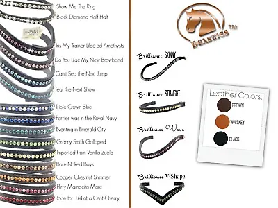 $145.96 • Buy Brilliance Bling Browbands | Beasties™ Horse Tack Solutions