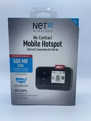 Net10 No-Contract Wireless 4G LTE Mobile Hotspot ZTE 500MB NEW NIB • $39.95