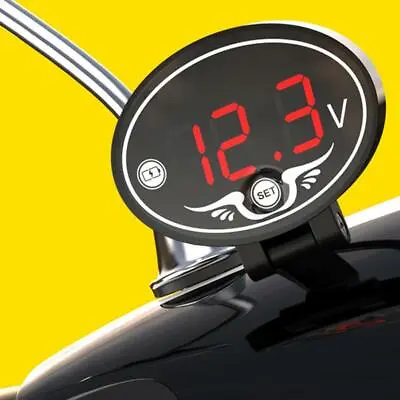 Digital LED Voltmeter Voltage Panel Meter DC 9V To 24V Waterproof Motorcycle NEW • $7.81