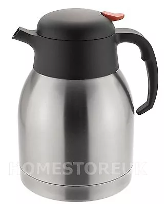 Stainless Steel Double Wall Insulating Jug Vacuum Thermos Flask Teapot Coffee  • £16.95