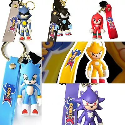 Novelty Sonic Keyring Stocking Filler  🇬🇧Based Gift Pendant Bag Charm Hedgehog • £3.99