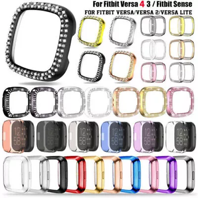 For Fitbit Versa 3 4 Fitbit Sense Screen Protector PC TPU Case Shockproof Cover • $10.44