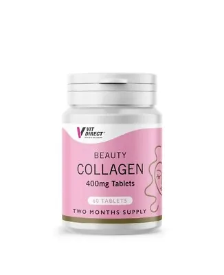 Vit Direct: Beauty Collagen Plus Biotin - 60 Tablets = Beauty Hair Skin Nails • £7.94