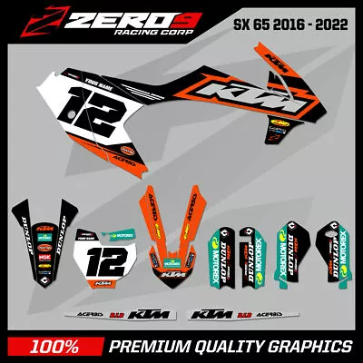 Custom Mx Graphics Kit : Ktm Motocross Graphics Sx50 Sx65 2002 - 2022 - Trepid  • $113.06