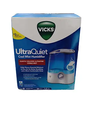 Vicks 1.2 Gallon Capacity Ultrasonic Humidifier Cool Mist Humidifier - V5100NS • $79.99