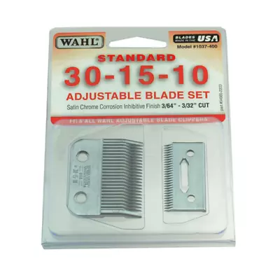 WAHL 30-15-10 Head BLADE SET W Oil & Screws For Show Pro Pet Clipper WA1037-400 • $49.48