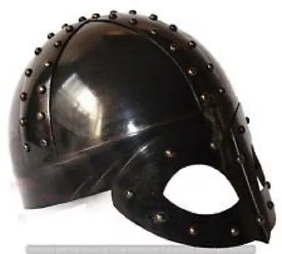 Medieval Viking Mask Knight Deluxe Knight Helmet Protective Cosplay Larp Sca Art • $51.78