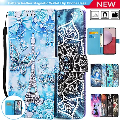 For Samsung Galaxy A20 A30 A50 A70 CaseLeather Patterned Flip Wallet Case Cover • $13.98