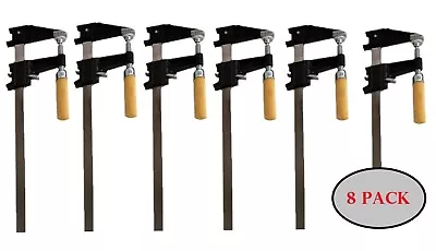 Set Of 8 - EDM 12  Steel Bar Clamp Tools Ratchet Quick Release For Metal Or Wood • $54.99