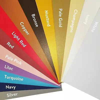 £3.49 • Buy Double Sided Pearlised A4 250gsm Card Stock - Pearl Pearlescent Shimmer Metallic