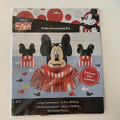 Mickey Mouse Birthday Table Decoration Kit  3 Pieces Plus Confetti • $8.95