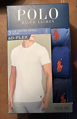 Nwt Polo Ralph Lauren Mens Small Cotton Modal 4d Flex T Shirt Pony Player 3 Pack • $24.99