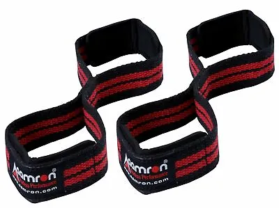 Aamron ® Weight Lifting Gym Strap Figure 8 Padded Cuff Straps Wrist Support • £4.49