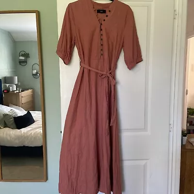 Beautiful Linen Mix Dress Size 12 • £10