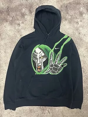 Nike Vintage Custom Drawn Acrylic MF DOOM RAP Y2K Hoodie • $185