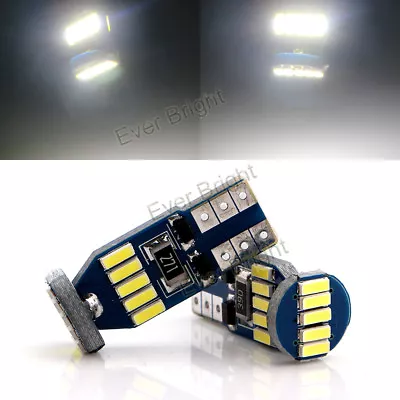 100Pcs CANBUS ERROR FREE LED White T10 W5W 194 168 15SMD 4014 LED Light Bulbs  • $56.63