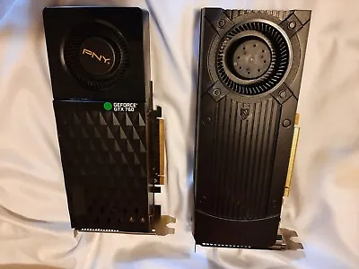 LOT OF 2 PNY GeForce GTX 760 2GB AND DELL 760 TI 2GB BROKEN FOR REPAIR • $15
