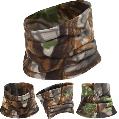 Men Tactical Camo Neck Gaiter Cold Weather Fleece Warm Scarf Windproof Face Mask • $3.99