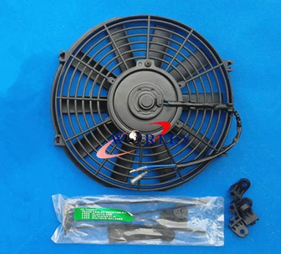 $38 • Buy 7  Universal Electric Radiator Intercooler Slim Fan 12V + Mounting Kit 7 Inch