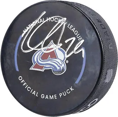 Nathan MacKinnon Colorado Avalanche Autographed Official Game Puck • $129.99