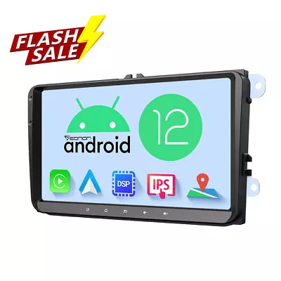 For VW Passat B6 B7 CC 9  Android 12 Auto CarPlay Car Stereo Radio GPS Head Unit • $179.70