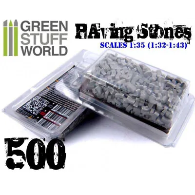 £11.99 • Buy 500x 1:35 Scale Model Paving Bricks | Green Stuff World Hobby Materials