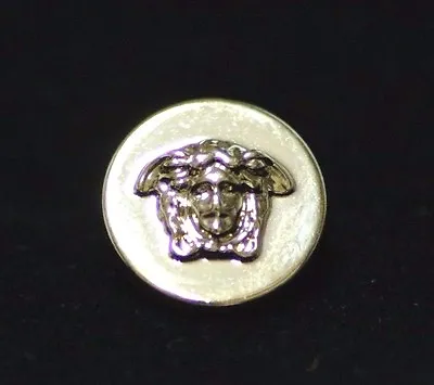 GIANNI VERSACE MEDUSA HEAD GOLD METAL BUTTON Approximately 1/2  / 13MM • $9.49