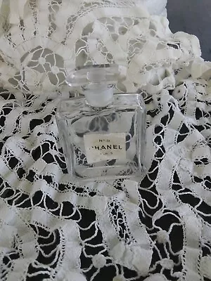 Vtg Empty Chanel No 5 FRANCE French Perfume Bottle With Stobipper 3  • $15