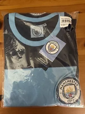 Men’s MCFC Manchester City Pyjamas Size M Medium Official Merchandise NEW W TAG • £15.99