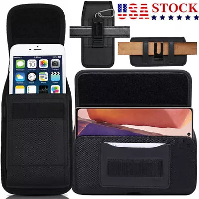 Universal Cell Phone Holder Belt Clip Loop Card Slot Pouch Bag Wallet Case Cover • $7.93