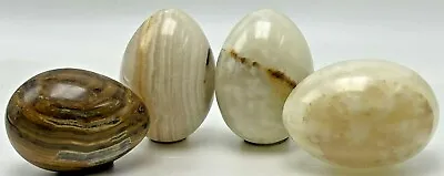 Vintage 4 Alabaster Marble Eggs Easter Lot C • $34.95