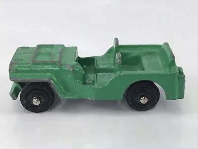 Marx Diecast Green Jeep Toy Car Made In Hong Kong VTG 2 1/8  • $7.95